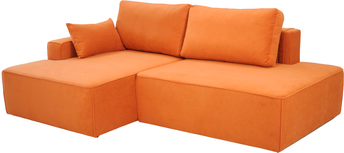 оранжевый диван двуспальный