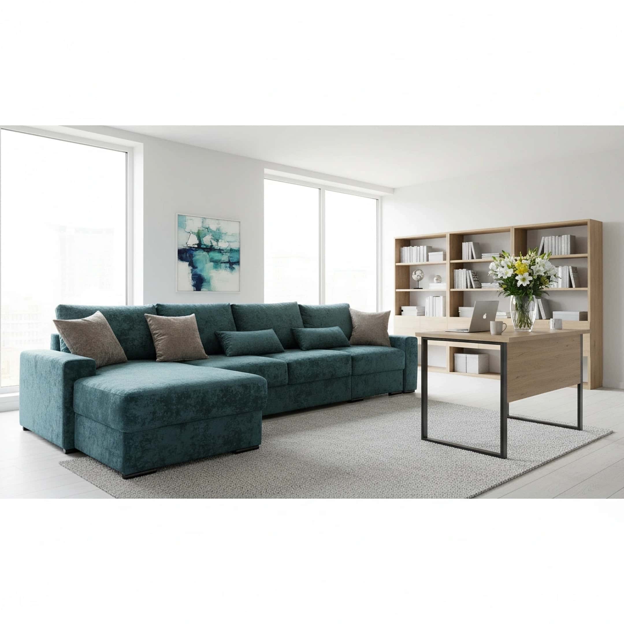 угловой диван в офис